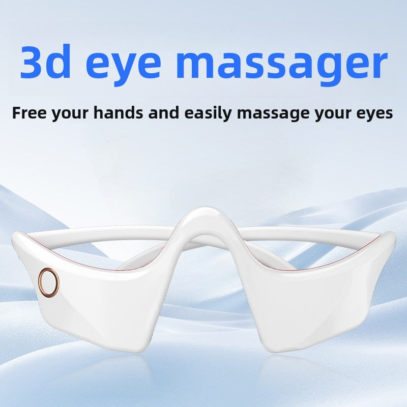 Masajeador de ojos vibrante 3D con calor y terapia de luz
