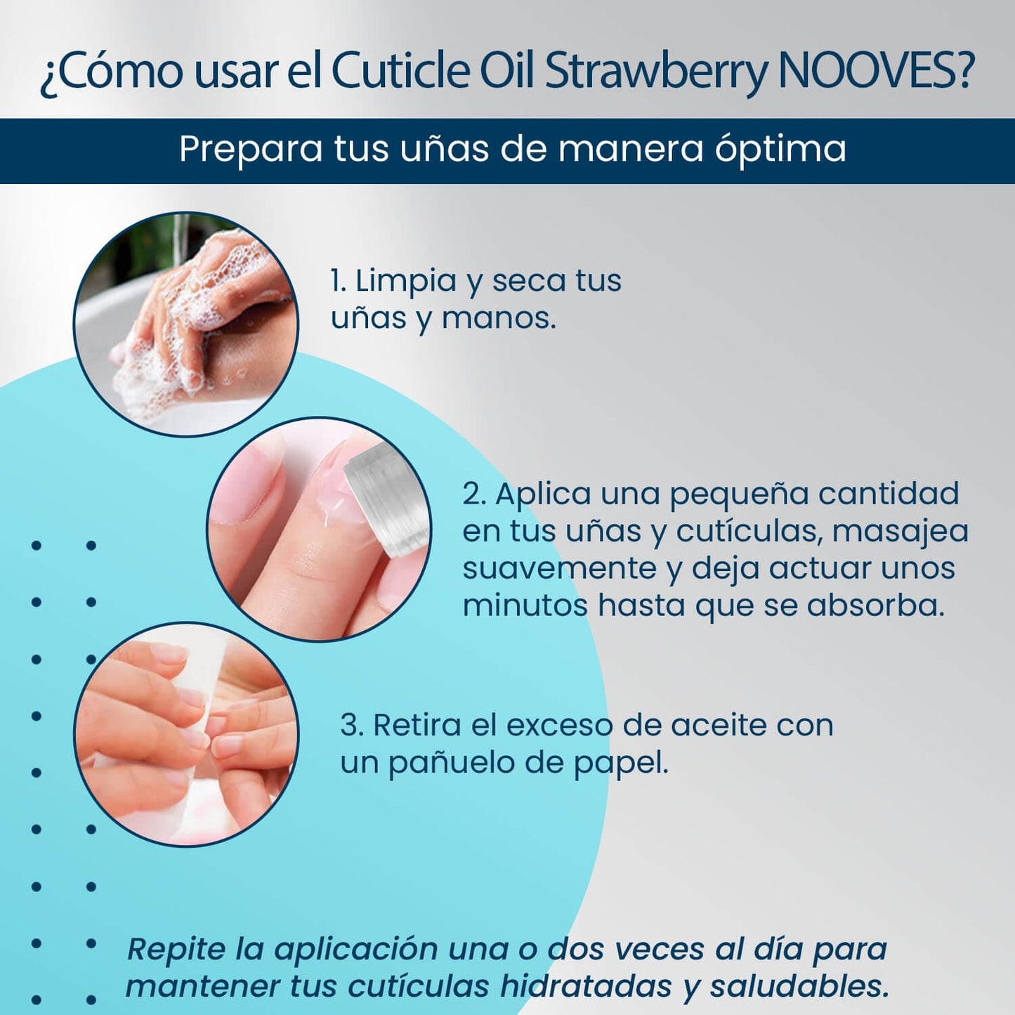 Cuticle Oil Strawberry Roll On 10ml - Aceite para cutículas Aroma Fresa - Nooves Nails - Lumyvita
