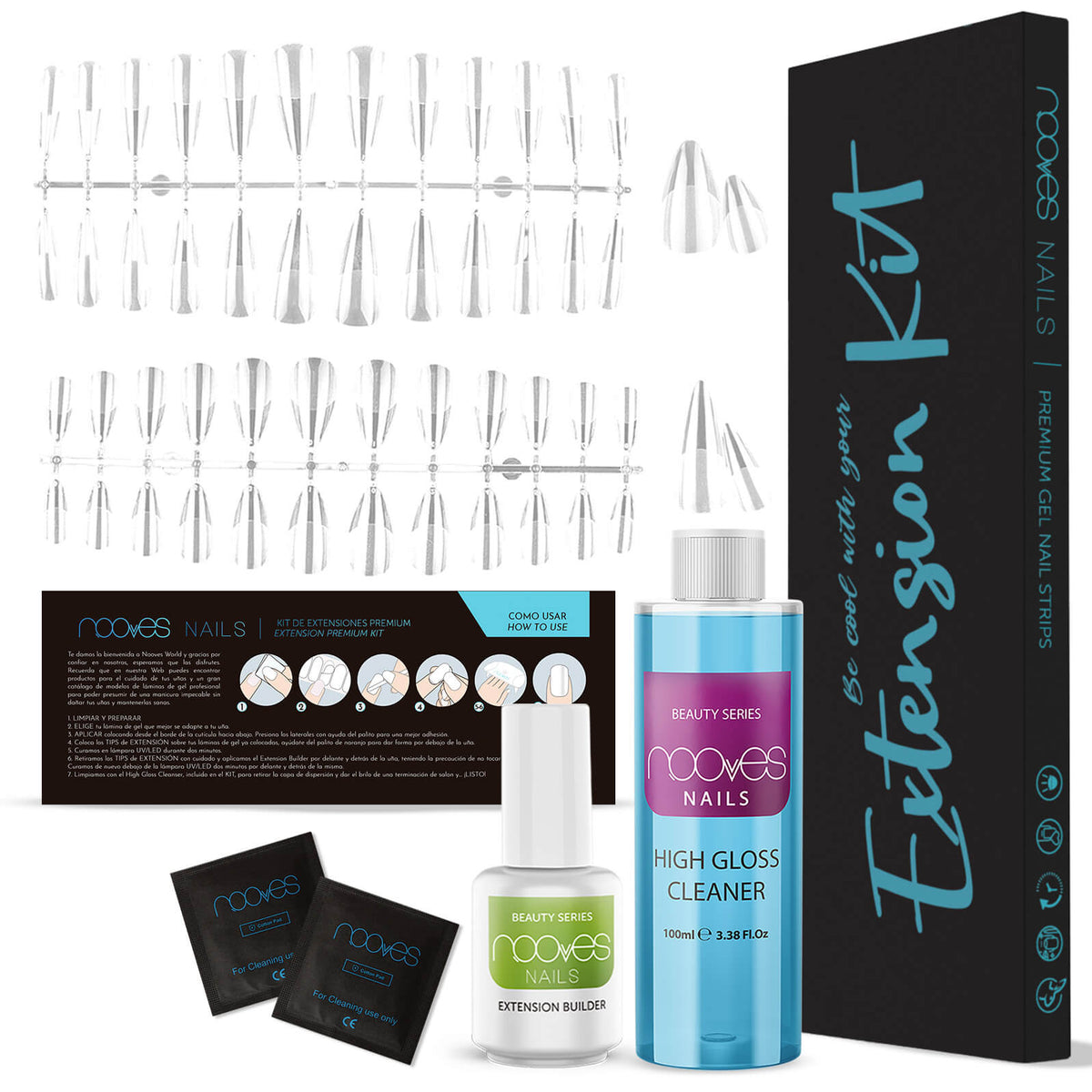 Extensión Premium Kit - Pack de extensiones - Nooves Nails - Lumyvita