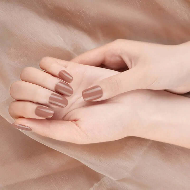 Láminas de Gel - Cocoa Milk - Nooves Nails - Lumyvita