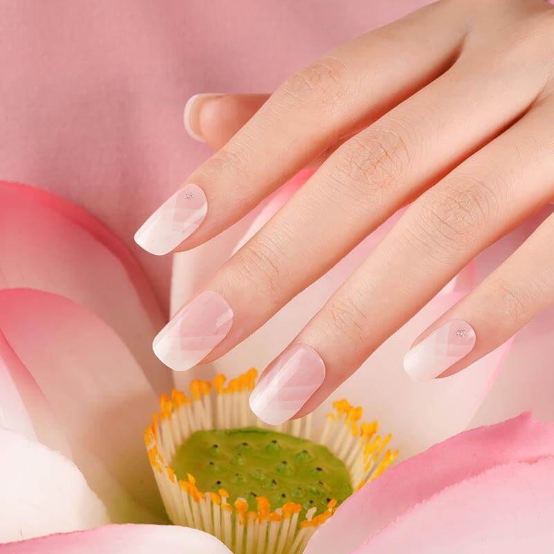 Láminas de Gel - French Elegance - Nooves Nails - Lumyvita