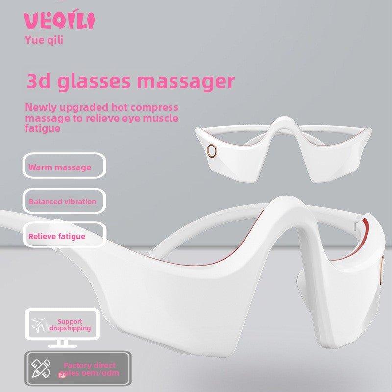 Masajeador de Ojos 3D | Calor, Vibración y Terapia de Luz para Aliviar la Fatiga - Lumyvita