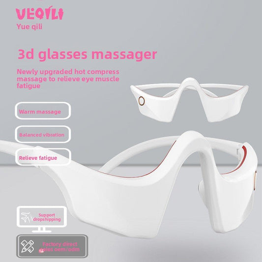 Masajeador de Ojos 3D | Calor, Vibración y Terapia de Luz para Aliviar la Fatiga - Lumyvita